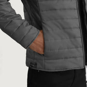 
内側ライニングビュー Showing Quilted Viscose Lining & 内側ユーティリティポケット2つ