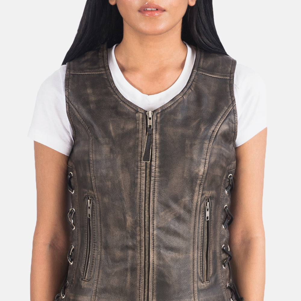 
内側ライニングビュー Showing Quilted Polyester Lining & 内側ユーティリティポケット2つ
