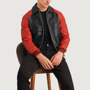 Walton Varsity レザージャケット メンズ – alternate product view 3
