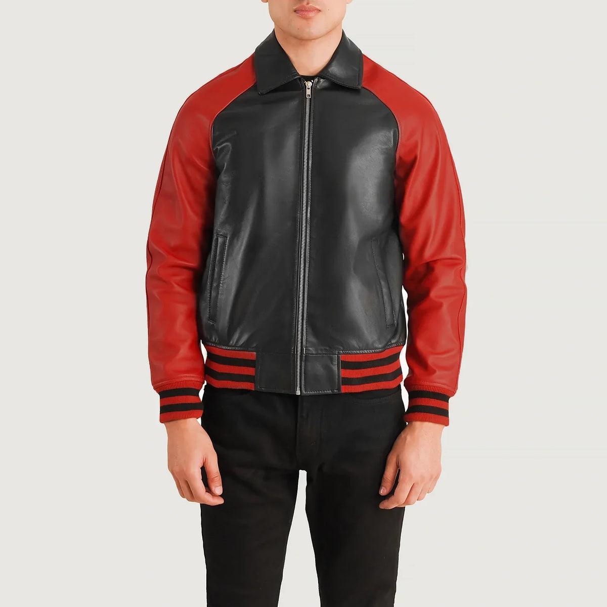 Walton Varsity レザージャケット メンズ – alternate product view 4