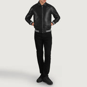 Walton Varsity レザージャケット メンズ – alternate product view 3