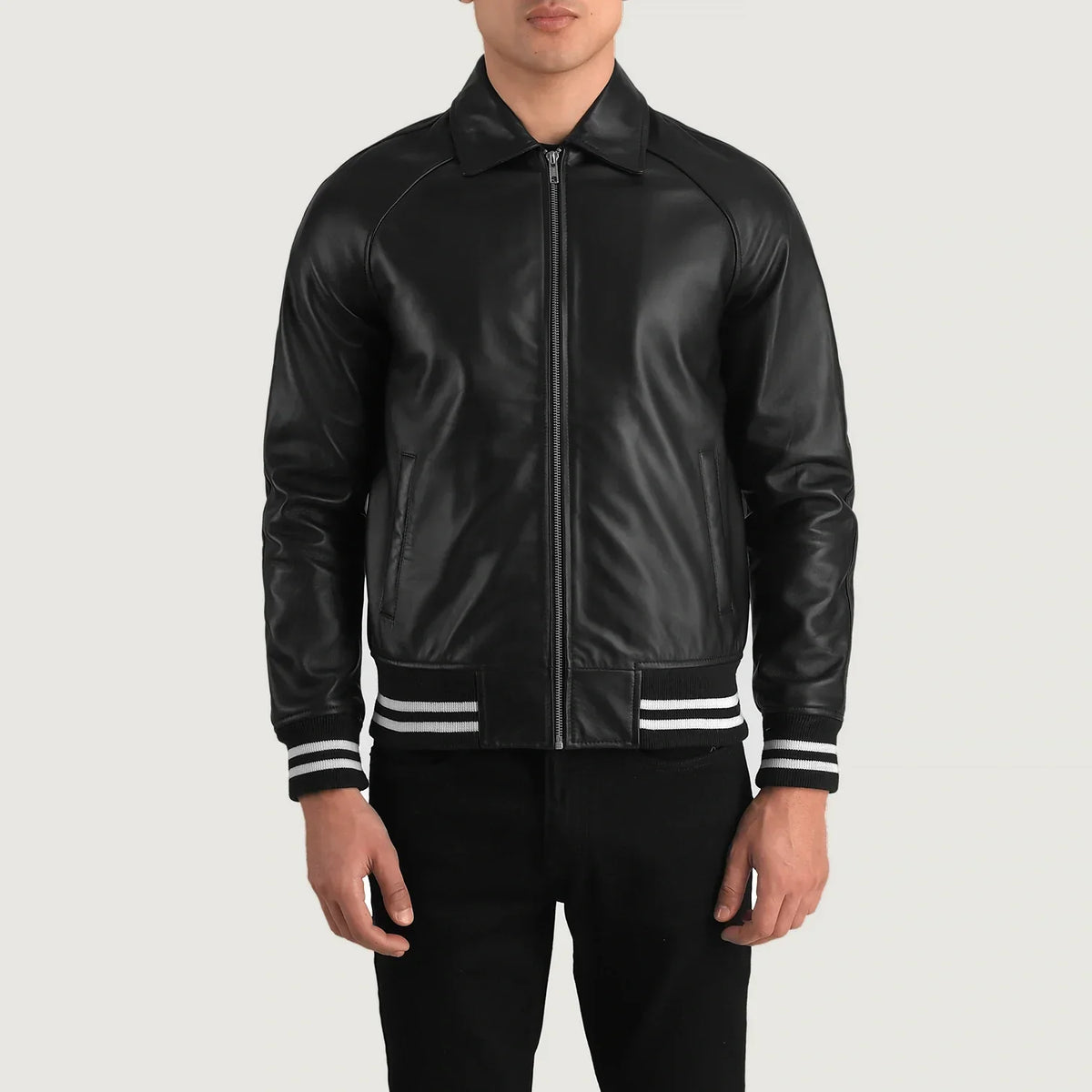 Walton Varsity レザージャケット メンズ – alternate product view 4