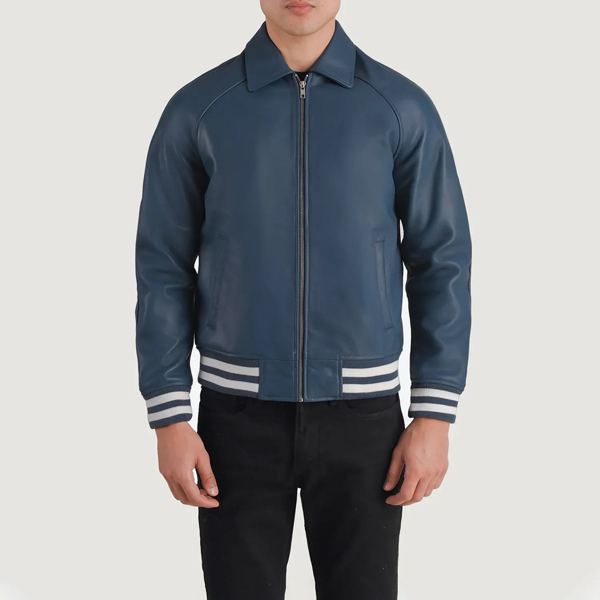 Walton Varsity レザージャケット メンズ – alternate product view 1