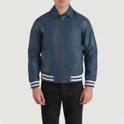 Walton Varsity レザージャケット メンズ – alternate product view 1
