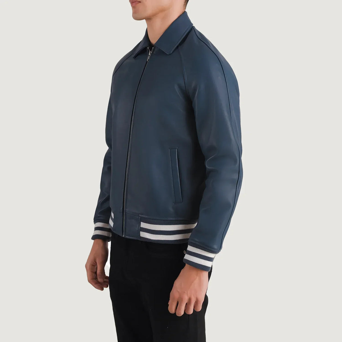 Walton Varsity レザージャケット メンズ – alternate product view 2