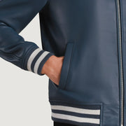 Walton Varsity レザージャケット メンズ – alternate product view 5