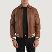 Walton Varsity レザージャケット メンズ – alternate product view 1