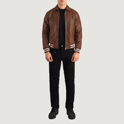 Walton Varsity レザージャケット メンズ – alternate product view 2