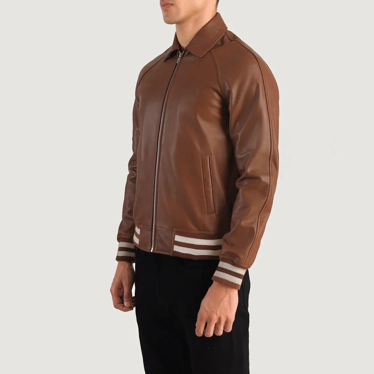 Walton Varsity レザージャケット メンズ – alternate product view 3