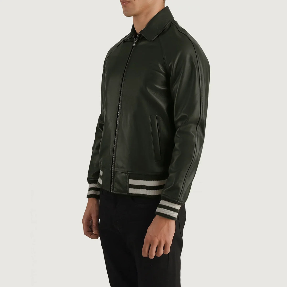 Walton Varsity レザージャケット メンズ – alternate product view 2