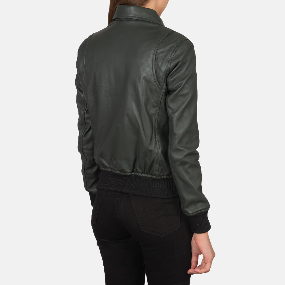 Westa A-2 レザーボンバージャケット レディース – alternate product view 5