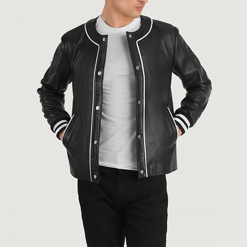 Willis Varsity レザージャケット メンズ