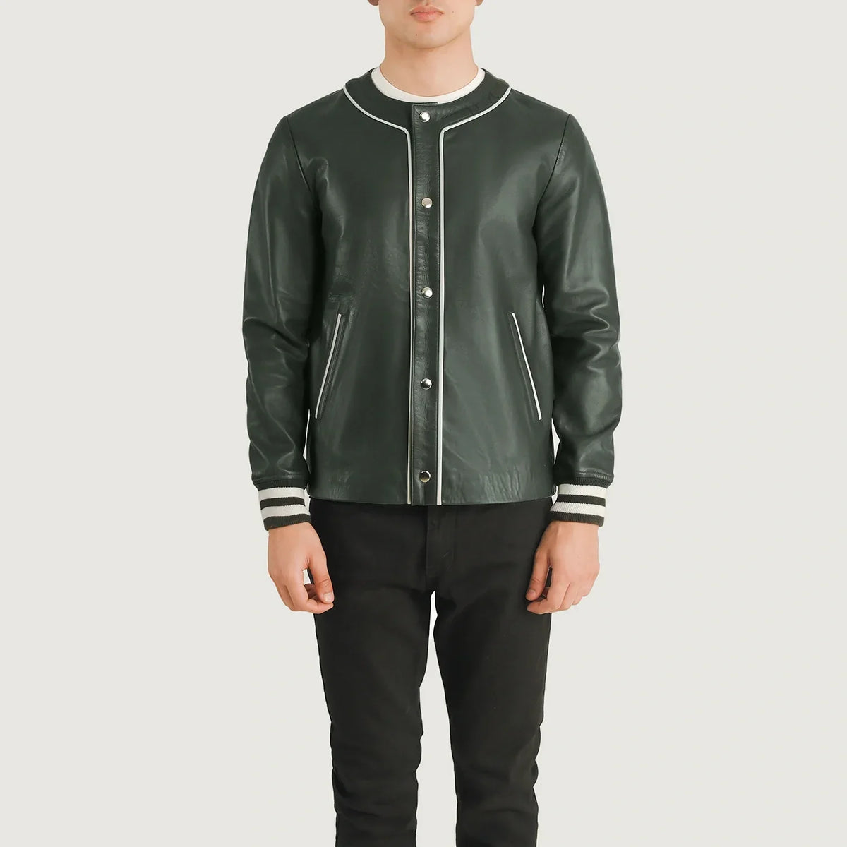 Willis Varsity レザージャケット メンズ – alternate product view 4