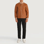 Willis Varsity レザージャケット メンズ – alternate product view 3