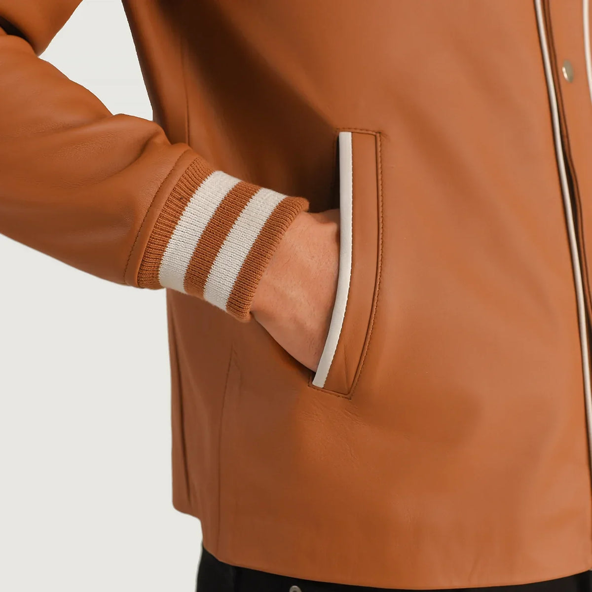 Willis Varsity レザージャケット メンズ – alternate product view 6