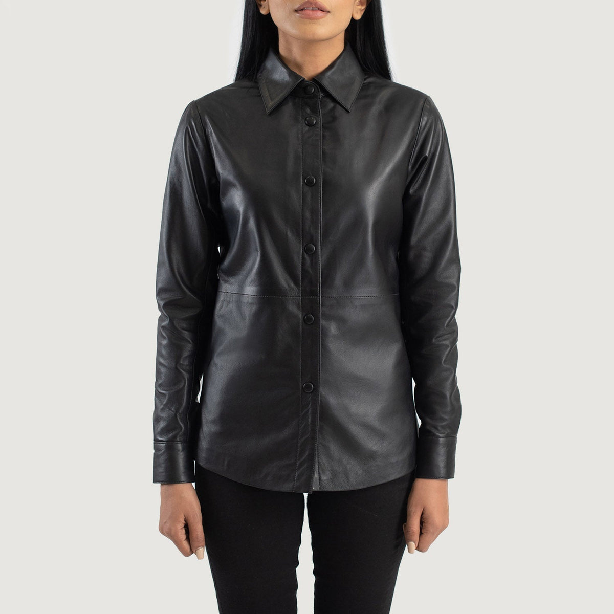 Zenith Shirt レザージャケット レディース – alternate product view 4