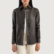 Zenith Shirt レザージャケット レディース – alternate product view 1