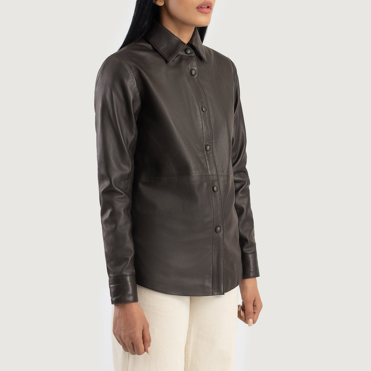 Zenith Shirt レザージャケット レディース – alternate product view 2