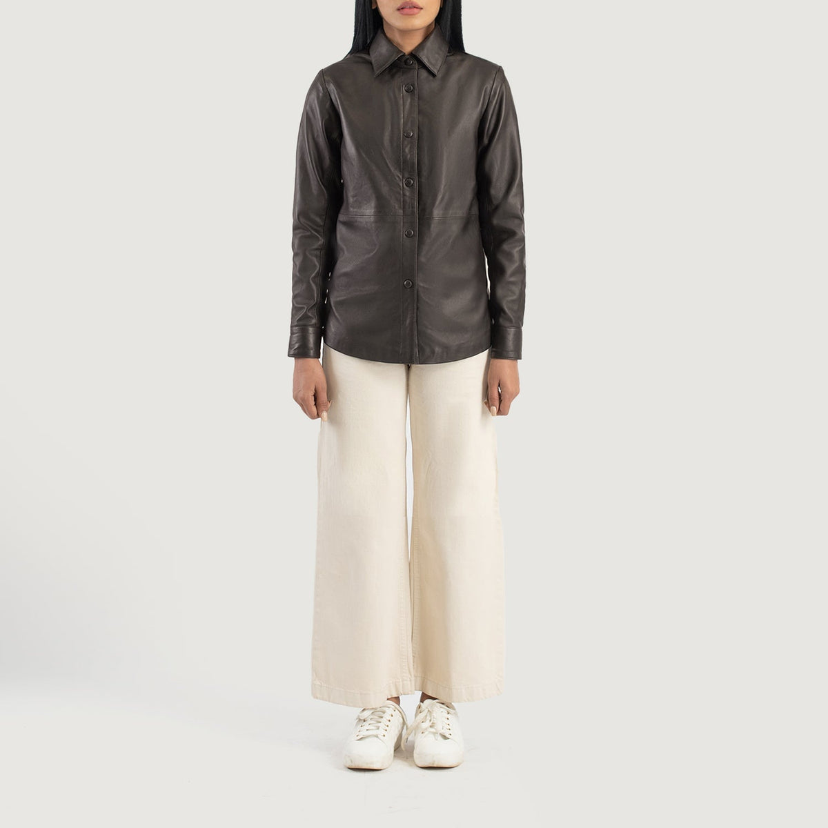 Zenith Shirt レザージャケット レディース – alternate product view 3
