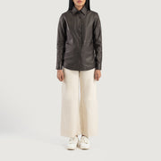 Zenith Shirt レザージャケット レディース – alternate product view 3