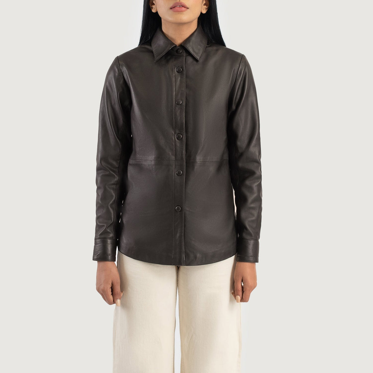 Zenith Shirt レザージャケット レディース – alternate product view 4