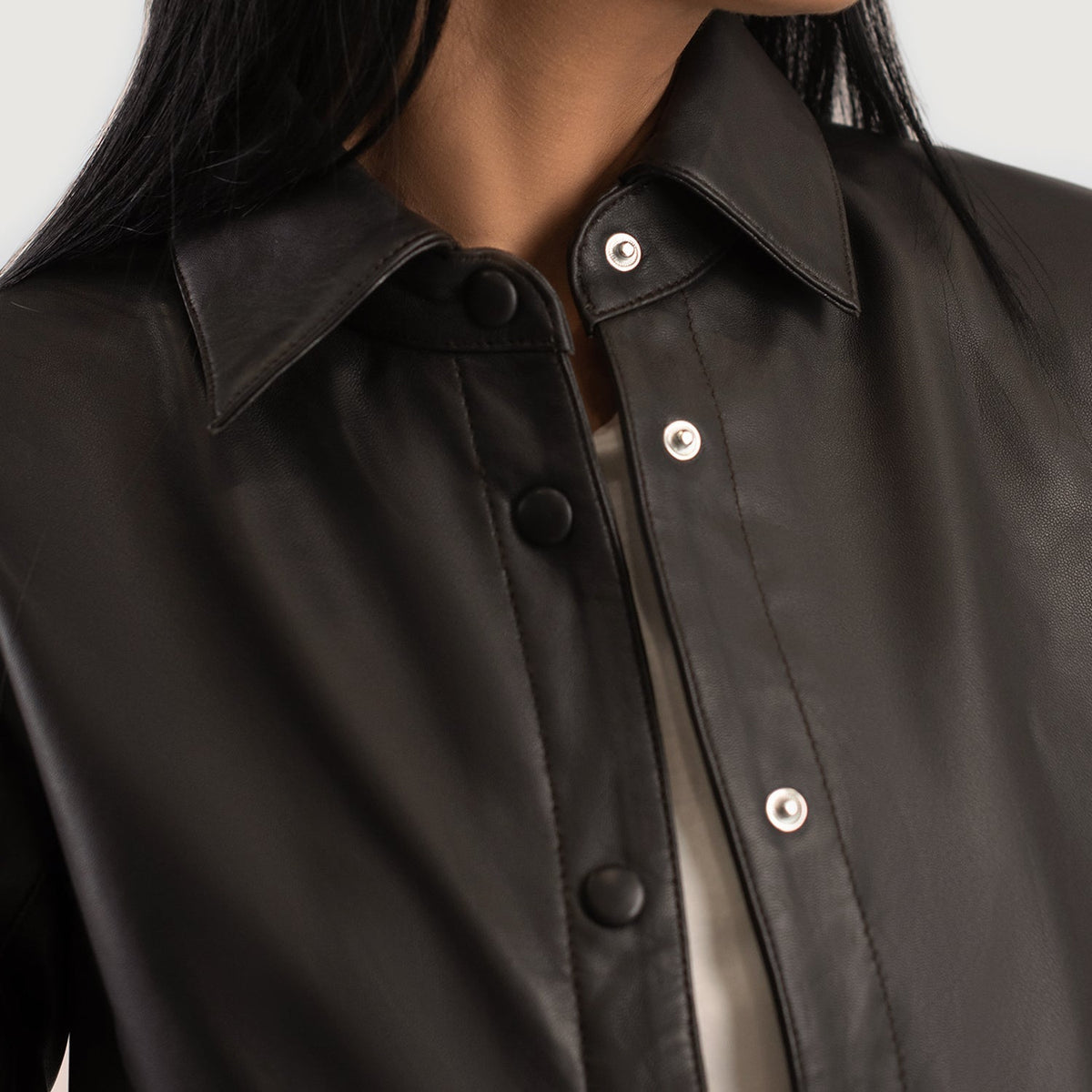 Zenith Shirt レザージャケット レディース – alternate product view 6