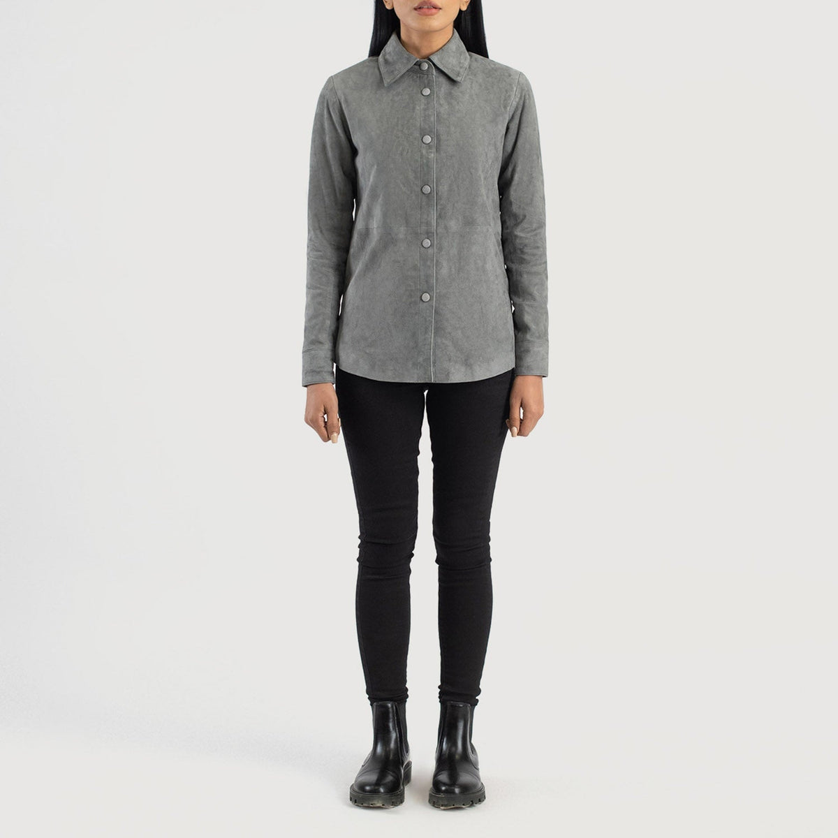 Zenith Shirt レザージャケット レディース – alternate product view 3