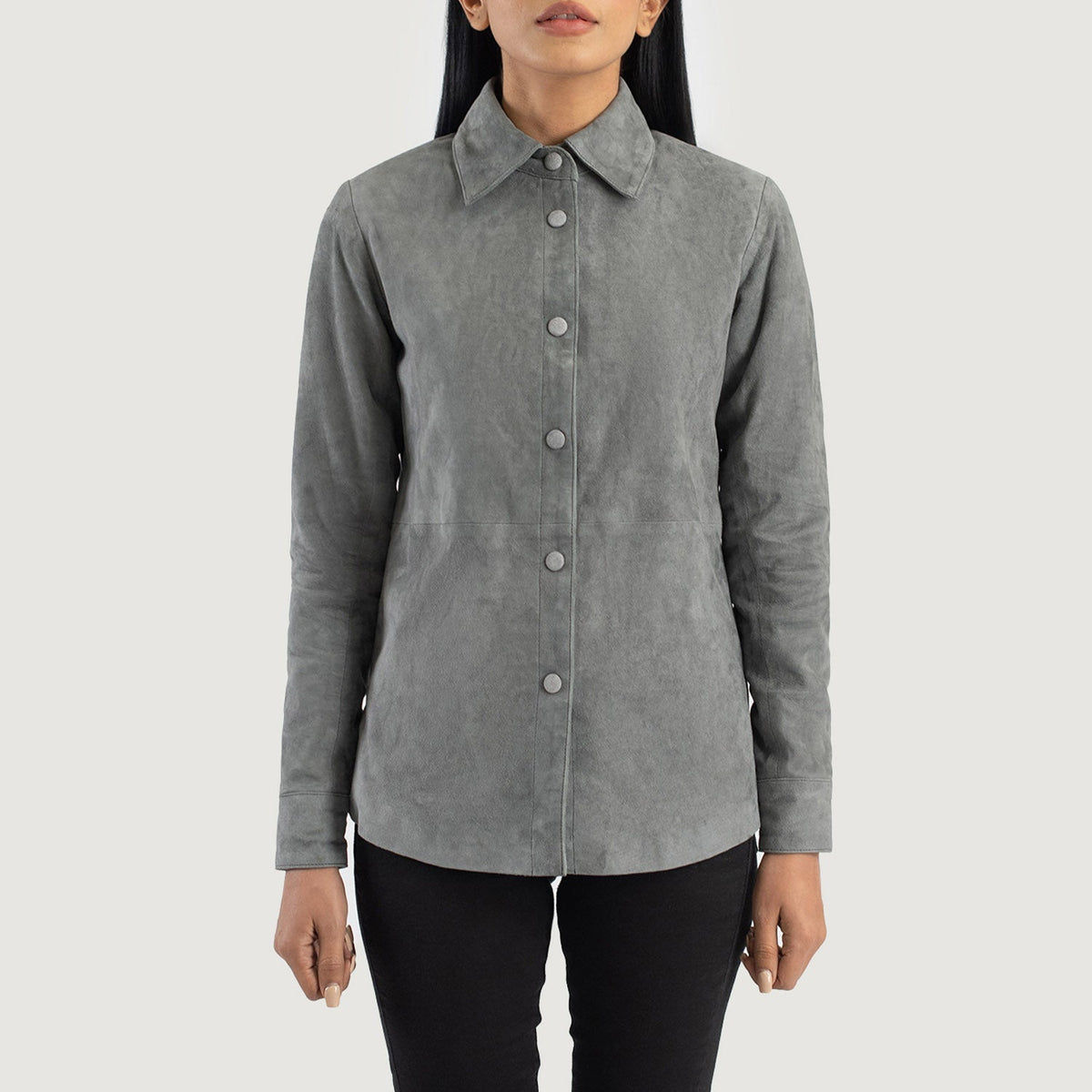 Zenith Shirt レザージャケット レディース – alternate product view 4