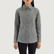 Zenith Shirt レザージャケット レディース – alternate product view 4