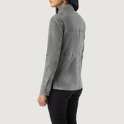 Zenith Shirt レザージャケット レディース – alternate product view 5