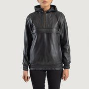 Zest Hooded Pullover レザージャケット レディース – alternate product view 1