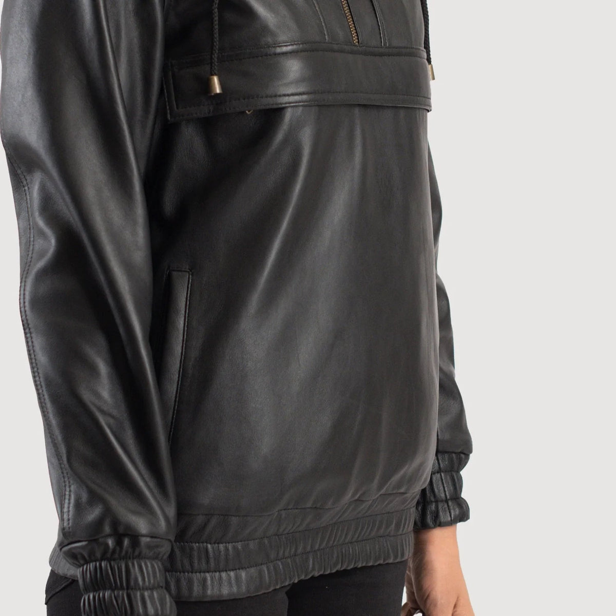 Zest Hooded Pullover レザージャケット レディース – alternate product view 4