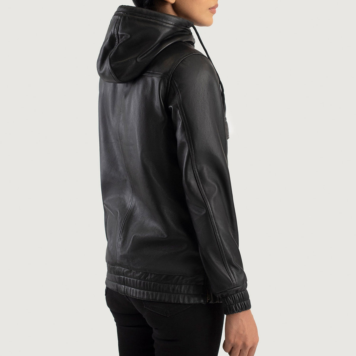 Zest Hooded Pullover レザージャケット レディース – alternate product view 5