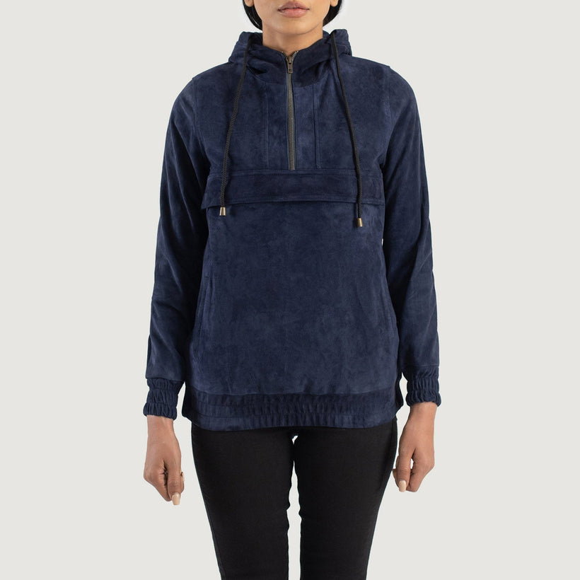 Zest Hooded Pullover レザージャケット レディース