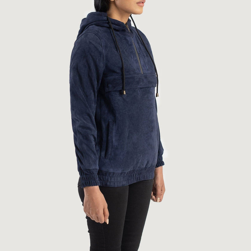 Zest Hooded Pullover レザージャケット レディース