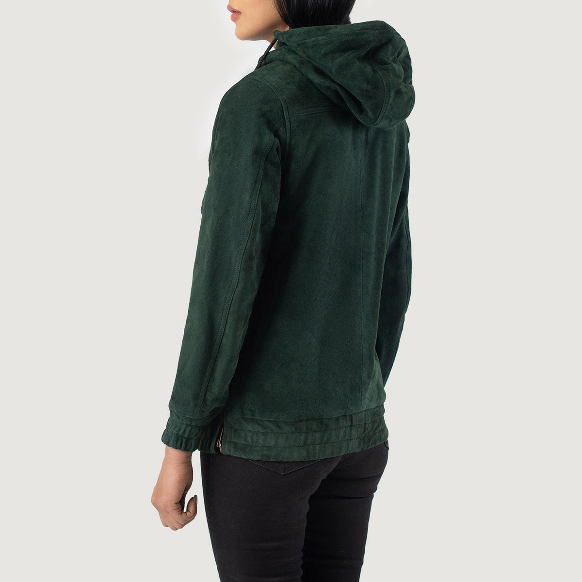 Zest Hooded Pullover レザージャケット レディース – alternate product view 5