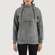 Zest Hooded Pullover レザージャケット レディース – alternate product view 1