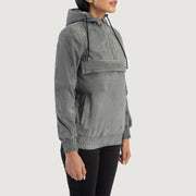 Zest Hooded Pullover レザージャケット レディース – alternate product view 2