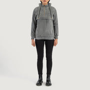 Zest Hooded Pullover レザージャケット レディース – alternate product view 3