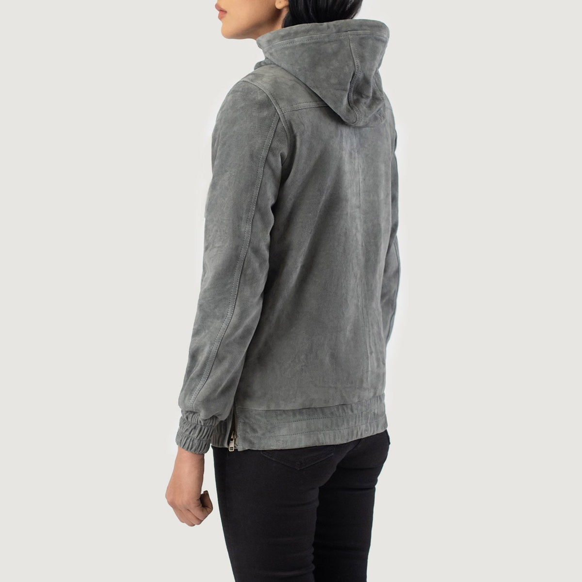 Zest Hooded Pullover レザージャケット レディース – alternate product view 5